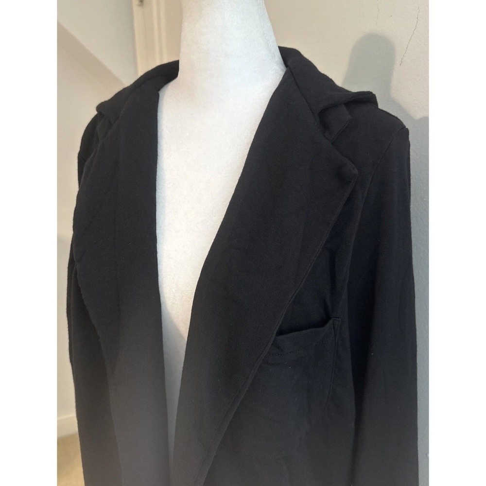 EUC BLEUSALT Malibu Hooded Blazer in Black Size 5 16-18 WOMENS POCKETS